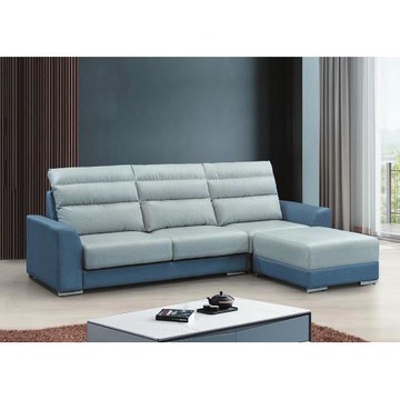 AS雅司-維克斯毛毛蟲L型沙(三人+腳椅)-282×91×98cm