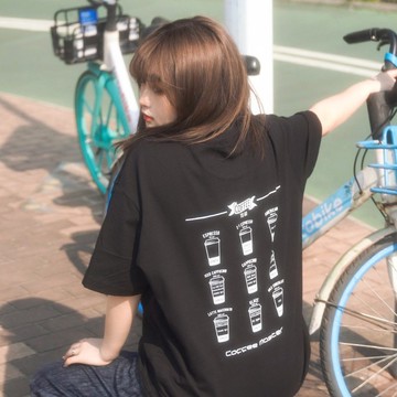 【CREEPS】Coffee Menu 寬鬆重磅印花T恤 210g