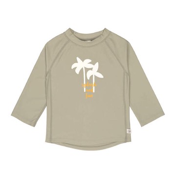 德國 Lassig - 嬰幼兒抗UV長袖泳裝上衣-棕櫚微風