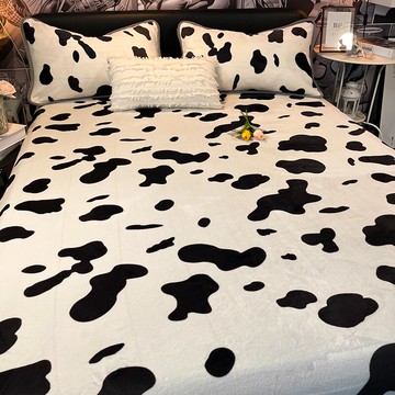 冬季加厚牛奶絨面床單單件加絨宿舍單人學生被單三件套珊瑚絨防滑