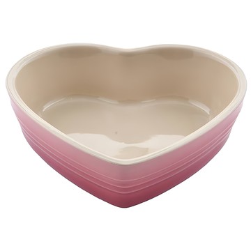 LE CREUSET 心型烤盤 16cm  薔薇粉  1個
