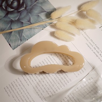 G&G雲朵造型抓夾-奶茶色（10.5cm）