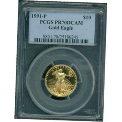 品質保証書付】 アンティークコイン NGC PCGS 1991-P $10 ゴールド 