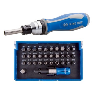 KING TONY 金統立 專業級工具 伸縮棘輪起子1/4吋40件組 KT32540MR  1套  1025H + 1025S + 1025T + 1025U + 1025Z + 2155-06 + 2155DF