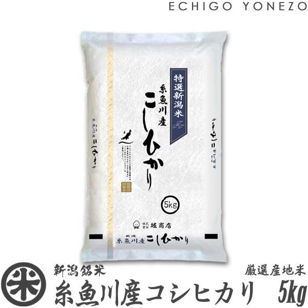 [新米 令和5年産] 糸魚川産コシヒカリ 厳選産地米 5kg (5kg×1袋) 新潟米 お米 新潟県産 こしひかり 送料無料 ギフト対応