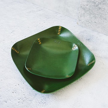 真皮方形大小收納盤組 X0173 & X0174