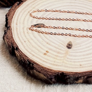 【elite 現貨】925 18吋純銀項鍊-簡約款玫瑰金裸鍊 項鍊 麻花鍊 銀項鍊 鎖骨鍊 短項鍊 O字鍊