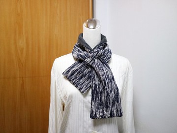 可調式短圍巾.scarf 保暖圍脖 雙面雙色 大人.小孩均適用