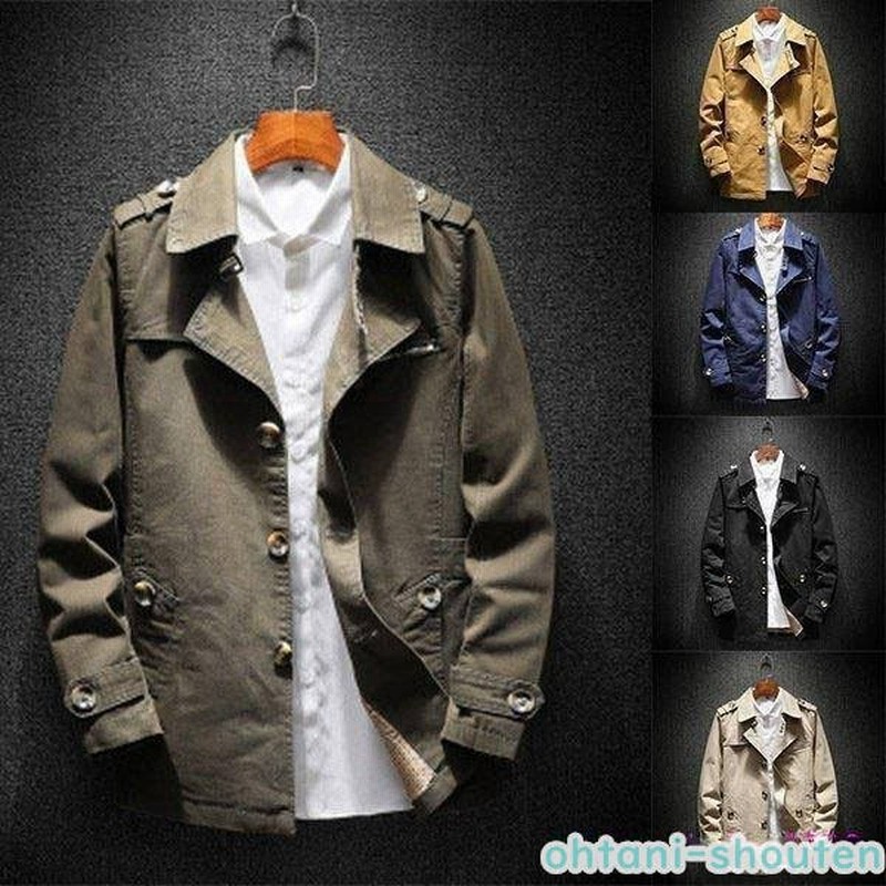 コーチジャケット チェスターコート メンズ スプリングコート 秋 ジャケット ミドル丈 秋服 アウター 通勤 19 通販 Lineポイント最大0 5 Get Lineショッピング