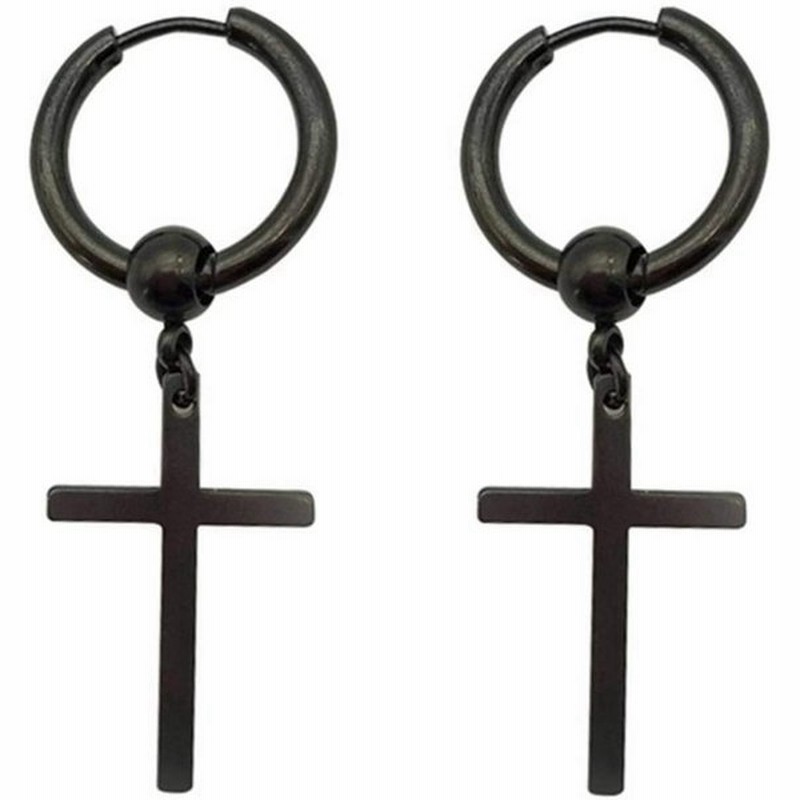 ピアス 芸能人着用 メンズ レディース 十字架 プレゼント 代 30代 40代 50代 アクセサリー ブラック両耳 通販 Lineポイント最大0 5 Get Lineショッピング
