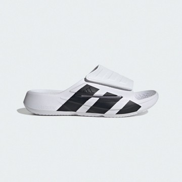 Adidas 愛迪達 Lightblaze Slide [JS3584] 男女 運動拖鞋 白黑 套穿設計 網布內裡