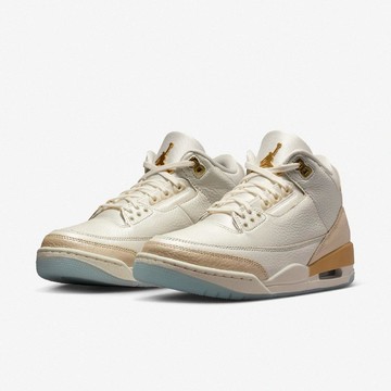 休閒鞋 Wmns Air Jordan 3 Retro 女鞋 香檳金 緩震 IB2255-100