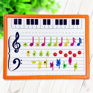 美佳音樂 【美佳音樂】奧福打擊樂器/音樂教具 五線譜白板/音符磁鐵板(贈音符磁鐵)