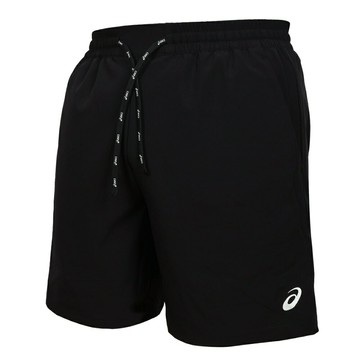 ASICS 男7吋平織短褲  (免運 五分褲 吸濕排汗 運動 休閒 訓練「2011D338-001」≡排汗專家≡