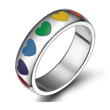 《316小舖》【C610】(優質鈦鋼戒指-愛心戒指/愛心戒子/同志戒指/不鏽鋼戒指/生日禮物/聖誕節禮物/聖誕禮物)