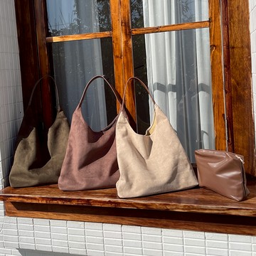 【HARPER】鬆弛感通勤麂皮肩背子母包 | 現貨 配件 包包 子母包 肩背包【BGB46950H】