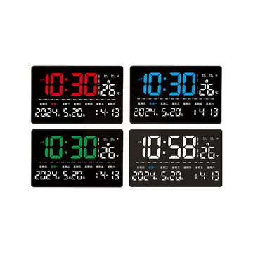 LED電子時鐘 多功能時鐘 時鐘 夜間時鐘 萬年曆時鐘 電子時鐘 辦公室時鐘 掛鐘
