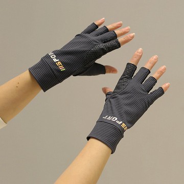 2022春夏季薄款彈力防曬手套女半指露指運動休閑速干防滑開車騎車