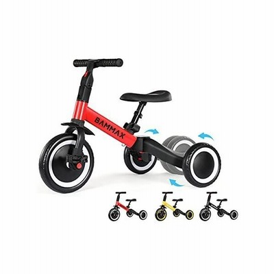 Bammax 4 In 1三輪車 ミニバイク 子供用三輪車 ペダルなし自転車 ミニ自転車 一台四役 1歳から5歳に 空気入れ不要 通販 Lineポイント最大get Lineショッピング