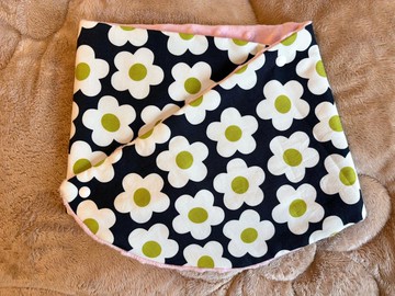 Hush Baby手工兩用脖圍領巾 L (白花+粉紅)