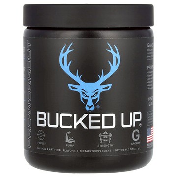 Bucked Up, 鍛鍊前配方，藍色拉茲味，11.3 盎司（321 克）