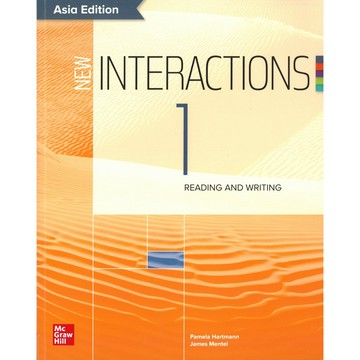 文鶴-建宏 New Interactions 1(Reading/Writing)含Code 9781447078197<建宏書局>