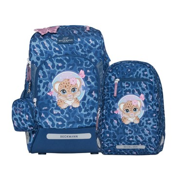 【毒】Beckmann AIR FLX 擴充護脊書包20~25L+Gym 12L輕便後背包 - 夢幻小獵豹