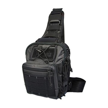 Magforce 漢堡胸掛包-S-500D膠注 單肩包 側背包 胸掛包 多功能胸掛包 小包包(膠注黑)