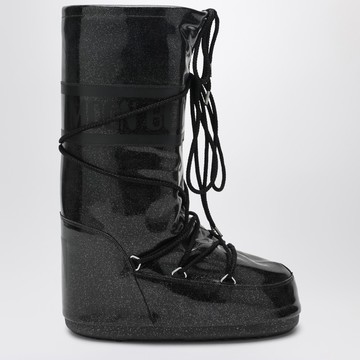 Black Icon Glitter boots