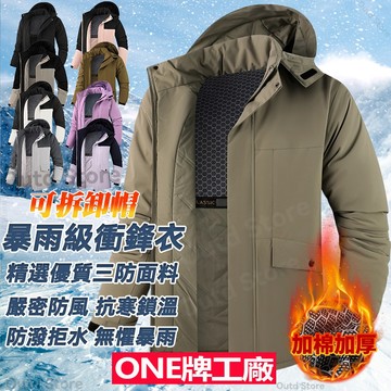 ONE牌同廠 防潑水外套 冬天外套 戶外登山外套 加厚保暖外套 機能外套 防風外套 情侶衝鋒衣 防寒棉衣 連帽衝鋒外套