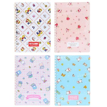 小禮堂 Sanrio 三麗鷗  B6線圈筆記本 (滿版款) P&J 凱莉兔 兔媽媽