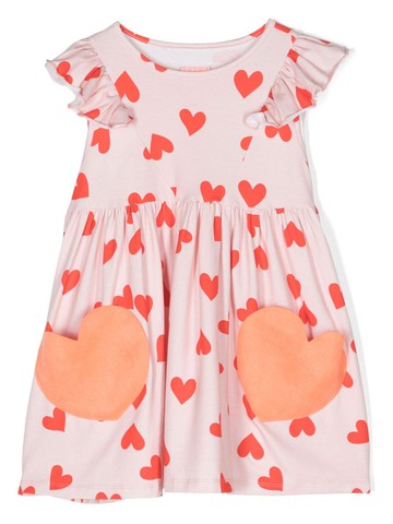 WAUW CAPOW by BANGBANG - Clementine Lovely flared dress - kids - Organic Cotton/Spandex/Elastane/Polyester - 4 yrs - Pink