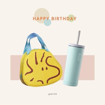 [收禮人自選色][生日快樂.ᐟ.ᐟ]【買禮物】Snoopy史努比造型手提袋+馬卡龍吸管杯600ML｜顏色任選 處女座 天秤座 天蠍座 射手座 生日禮物 周年禮物