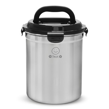 NATURE LIVING 304不鏽鋼廚餘桶 3L  灰色  1個