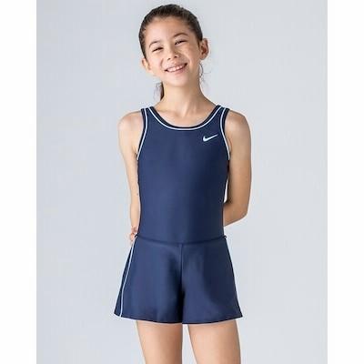 スクール水着 ワンピース キュロット付 キッズ 女の子 ジュニア 子供用 スイムウェア ナイキ Nike Girls キュロットワンピース 1 160 通販 Lineポイント最大get Lineショッピング