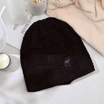 CB石墨烯刺繡雙層帽子-黑