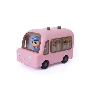 蠟筆小新 蠟筆小新萬年曆造型車 娃娃車 按壓翻頁桌曆