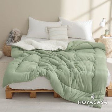 HOYACASA 買一送一 HEAT TECH⁺ 速暖泡芙針織被(180x210cm)-多色任選