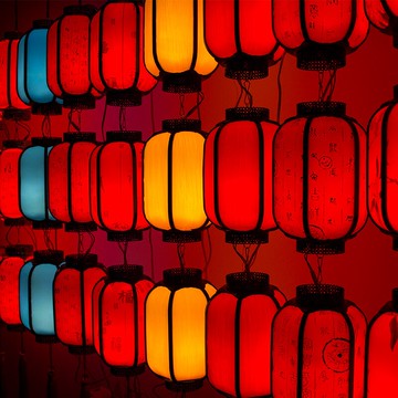 仿古羊皮燈籠吊燈中秋掛飾宮燈掛件戶外廣告中式裝飾大紅燈籠掛件