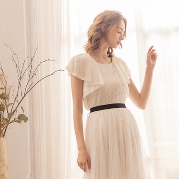 夏綠蒂氣質百搭上衣   白蕾絲