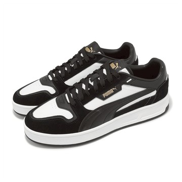 PUMA 男女款 Court Classic Street SD 復古休閒鞋 40021501  27cm  黑色 + 白色