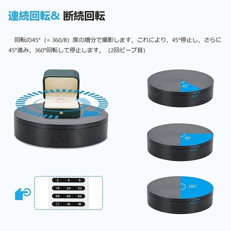 BAOSHISHAN 回転台 電動回転台 知能ターンテーブル 遠隔操作 スムーズ