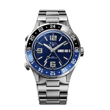 Ball_波爾 Roadmaster Marine GMT（藍面﹧鈦鋼混合鍊帶）(DG3030B-S1CJ-BE)