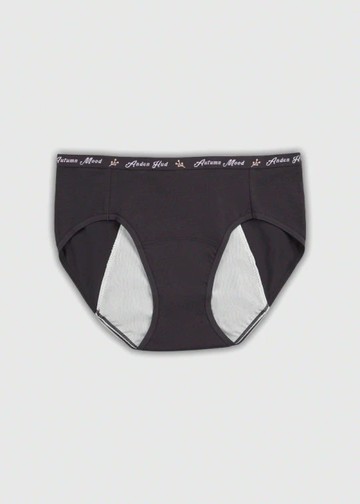 Autumn Mood．中腰生理褲(野漆紫-果樹緊帶)