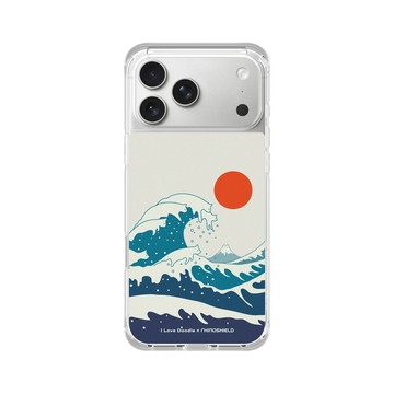 iPhone 17 Pro Max ClearX (MagSafe 兼容) 晶透白 - ilovedoodle (Lim Heng Swee) - Cat Landscape - Waves
