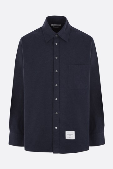 THOM BROWNE flannel oversized shirt Man
