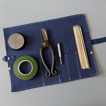 免運 開立發票 公司貨 花藝師專用工具包 花藝剪刀鐵絲竹簽膠帶劍山插花器花道工具套裝 CH6688