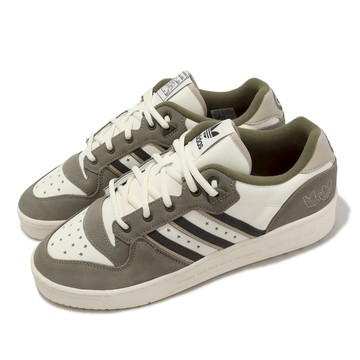 [ACS] adidas x YU NAGABA 休閒鞋 Rivalry Low 男女鞋 灰 綠 白 麂皮 手繪 聯名 愛迪達 IG3849
