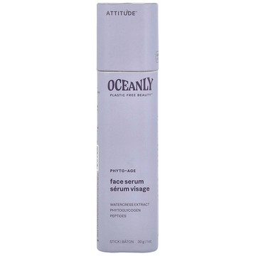 ATTITUDE, Oceanly™，植萃煥顏面部精華，1 盎司（30 克）