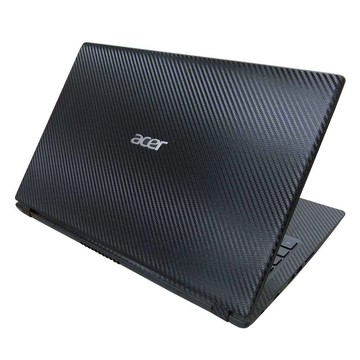 【Ezstick】ACER A315 A315-31 筆電機身貼｜黑色卡夢紋｜上蓋+鍵盤週圍貼｜